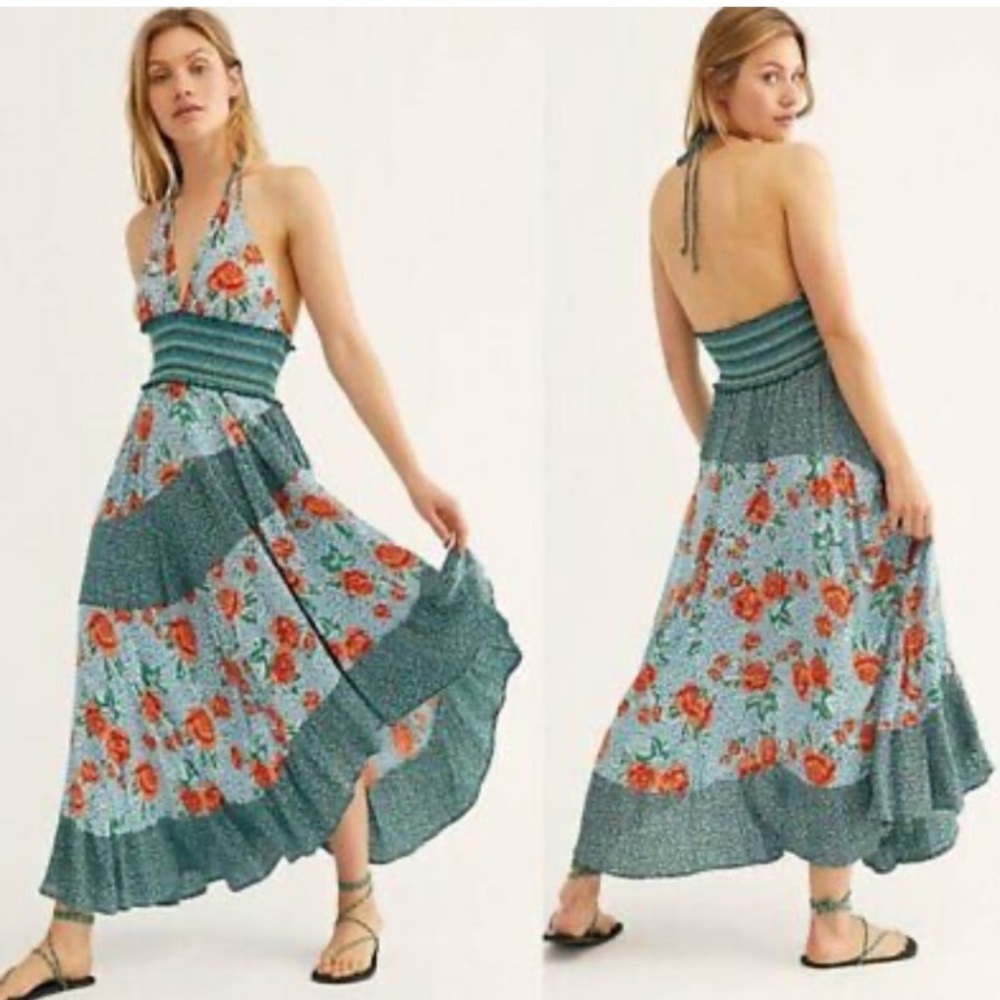 Free People halter dress XS